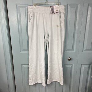 Earth Yoga Stretch Fleece Velour Lined Open Leg Sweatpants Women’s XXL NEW